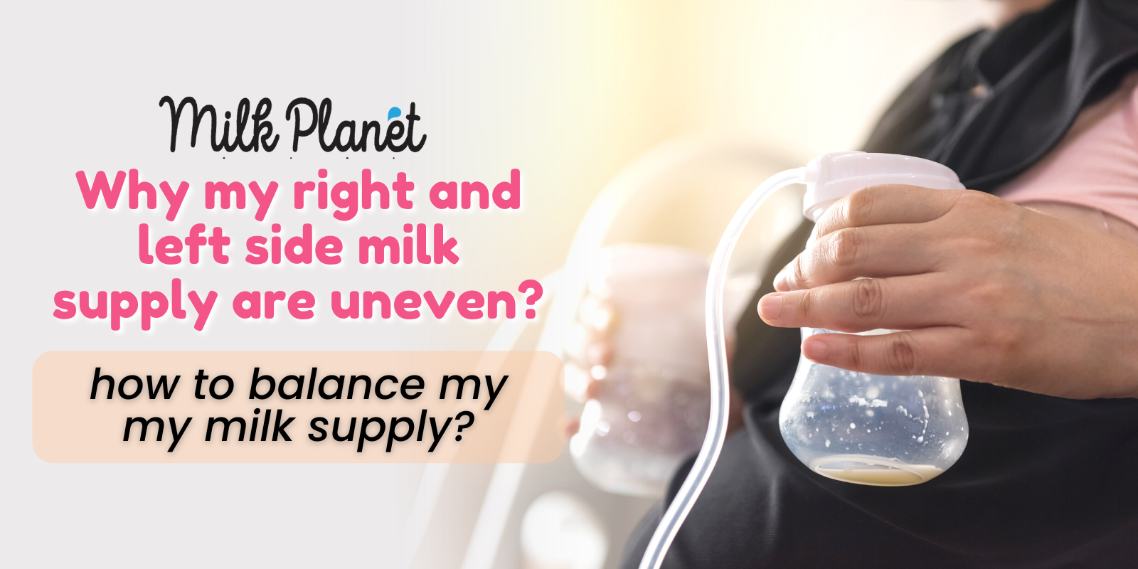 Why my right and left side milk supply are uneven?